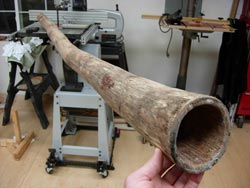 agave didgeridoo wood mouthpiece