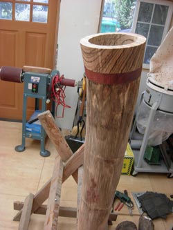 agave didjeridu wood mouthpiece