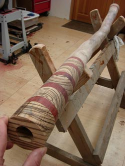 agave didjeridoo wood mouthpiece