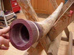 Agave Didgeridoo in Progress