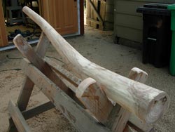 Wooden Didjeridu in Progress